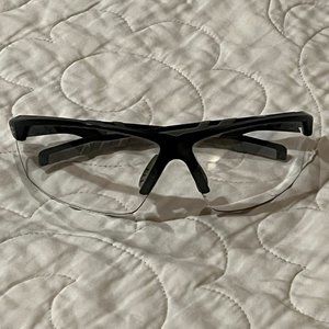 Zol Cycling Glasses clear with black and grey frames